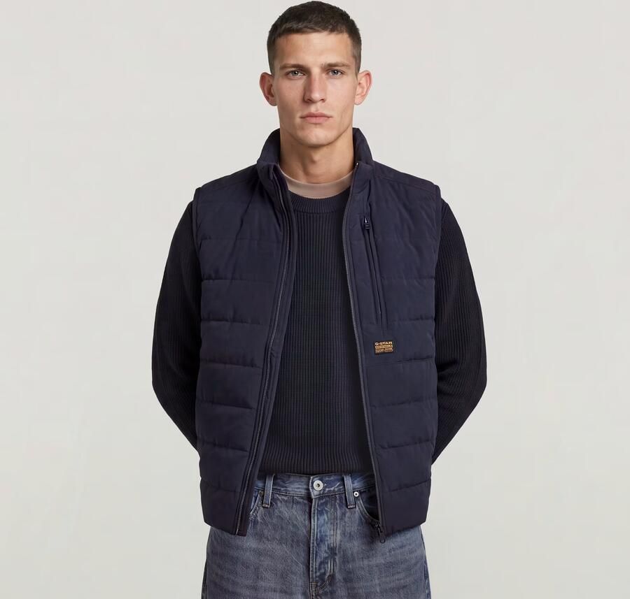 G-Star RAW Foundation Liner Bodywarmer Donkerblauw Heren - Foto 4