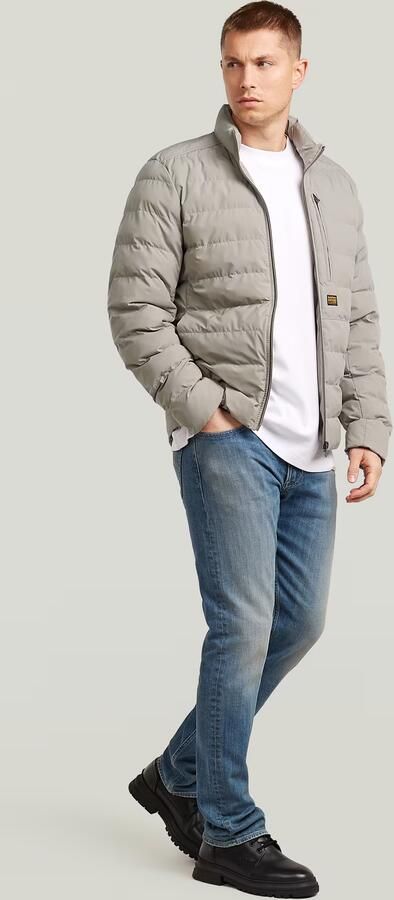 G-Star Raw Regular Fit gewatteerde jas met logopatch model 'Foundation' - Foto 15