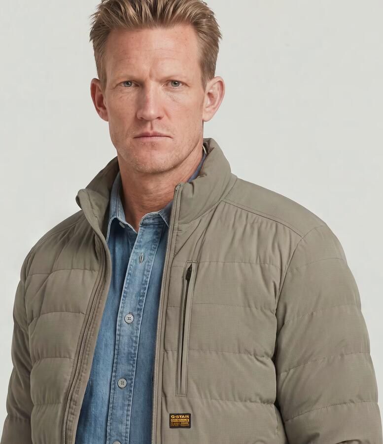 G-Star Raw Gewatteerd jack met labelpatch model 'Foundation - Foto 6
