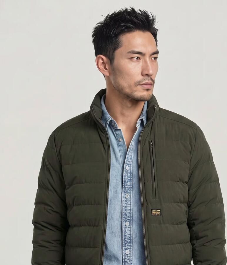 G-Star Raw Gewatteerd jack met labelpatch model 'Foundation - Foto 12