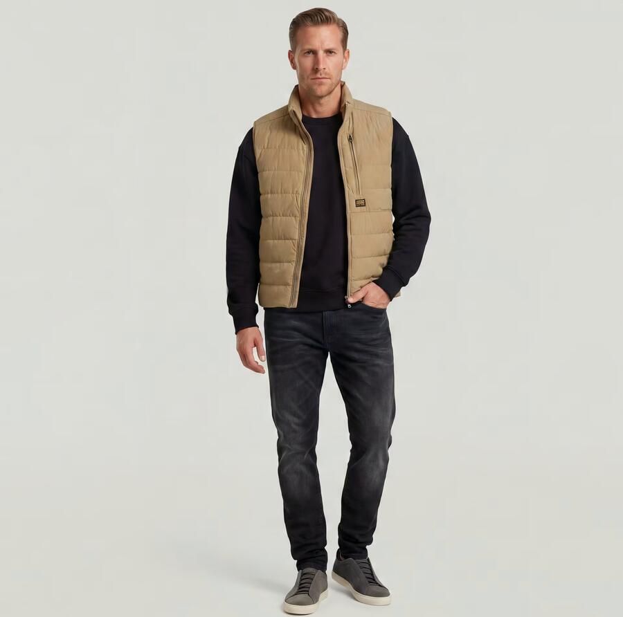 G-Star RAW Foundation Liner Vest Beige Heren - Foto 3