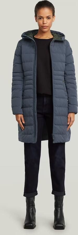 G-Star RAW Gewatteerde jas Foundation Padded Long licht getailleerd lang gesneden - Foto 6