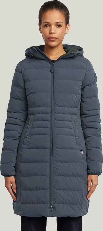 G-Star RAW Gewatteerde jas Foundation Padded Long licht getailleerd lang gesneden - Foto 4