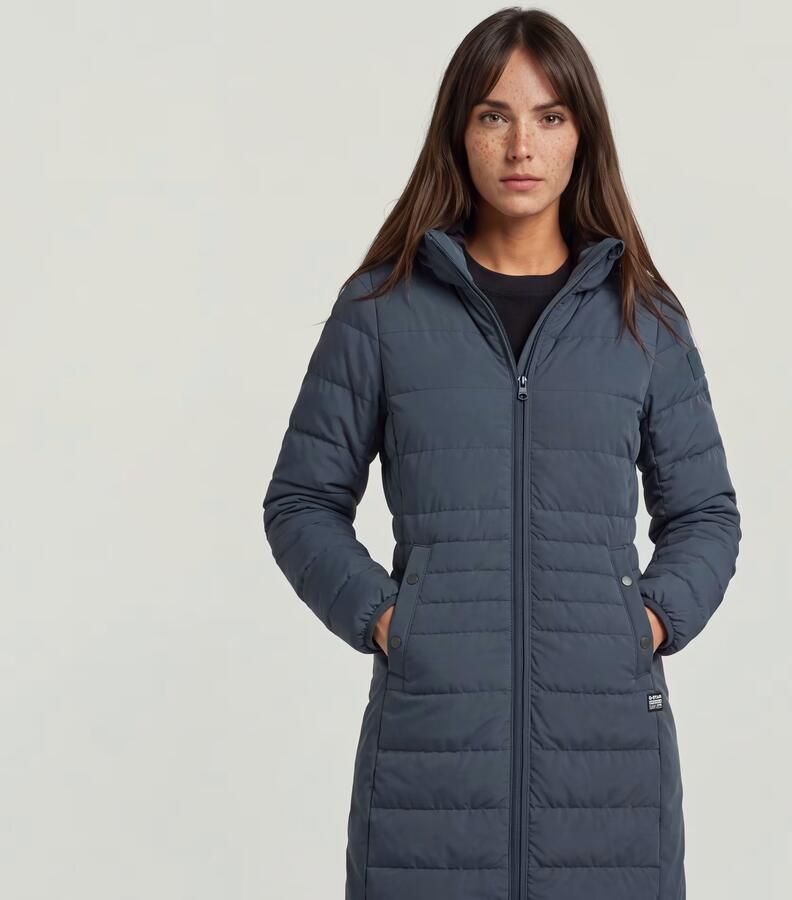 G-Star RAW Gewatteerde jas Foundation Padded Long licht getailleerd lang gesneden - Foto 5