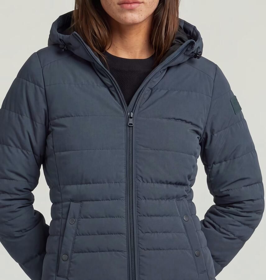 G-Star RAW Gewatteerde jas Foundation Padded Long licht getailleerd lang gesneden - Foto 4