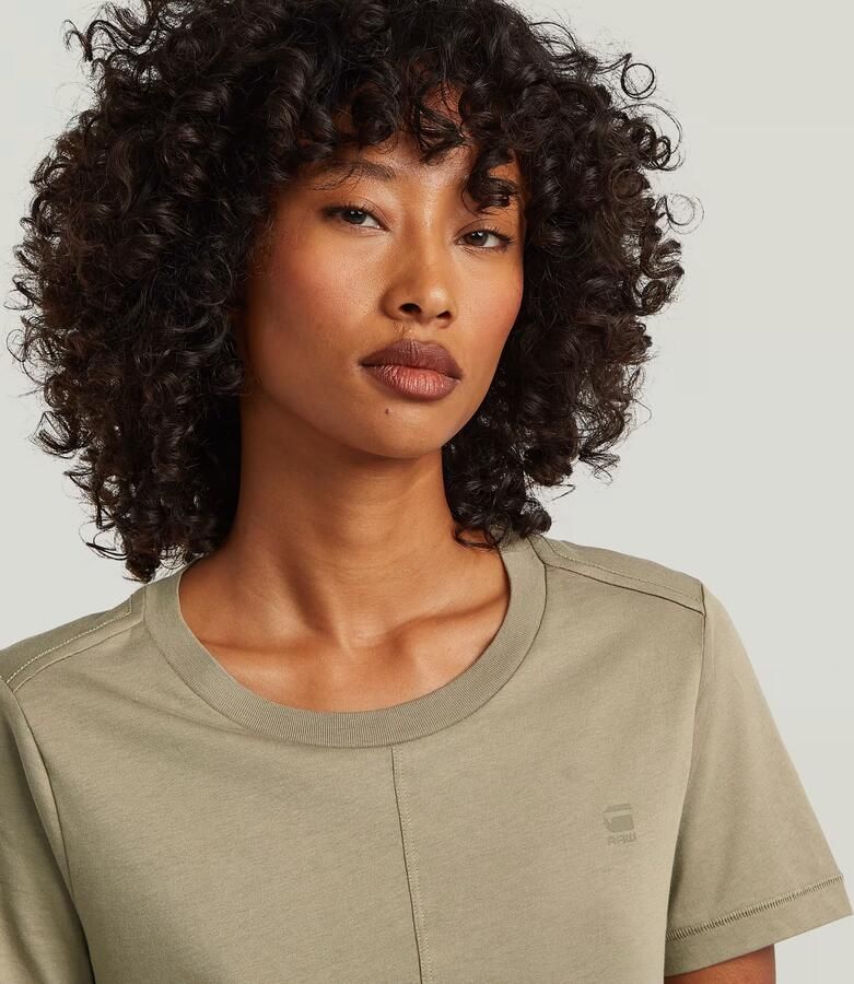 G-Star RAW Front Seam T-Shirt Beige Dames - Foto 2