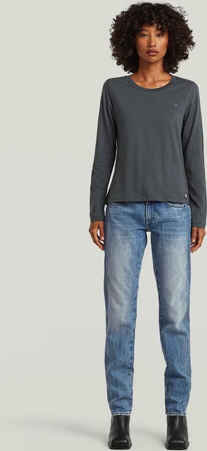 G-Star RAW Front Seam T-Shirt Donkerblauw Dames - Foto 3