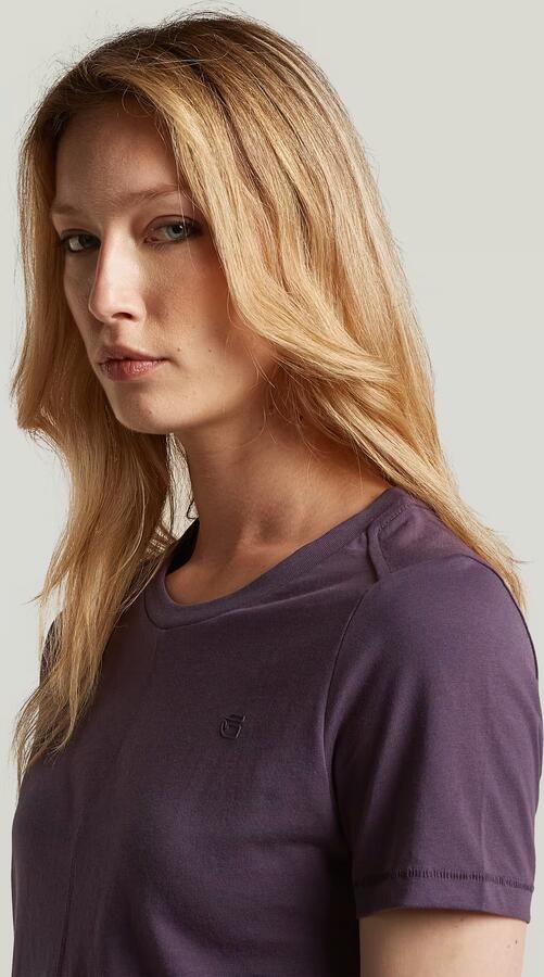 G-Star RAW Front Seam T-Shirt Paars Dames - Foto 4