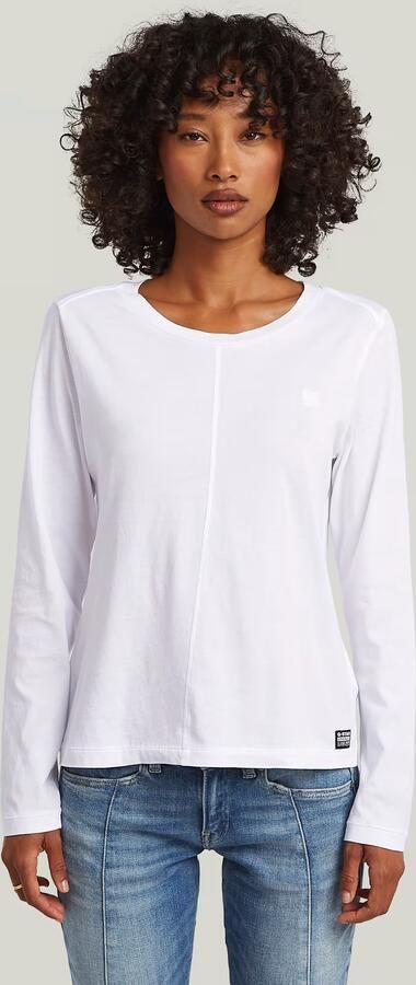 G-Star RAW Front Seam T-Shirt Wit Dames - Foto 6
