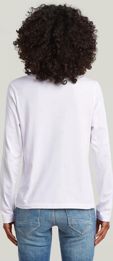 G-Star RAW Front Seam T-Shirt Wit Dames - Foto 3