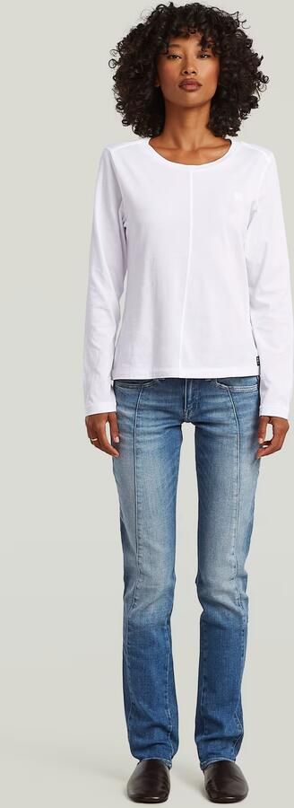 G-Star RAW Front Seam T-Shirt Wit Dames - Foto 4
