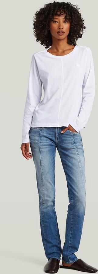 G-Star RAW Front Seam T-Shirt Wit Dames - Foto 5