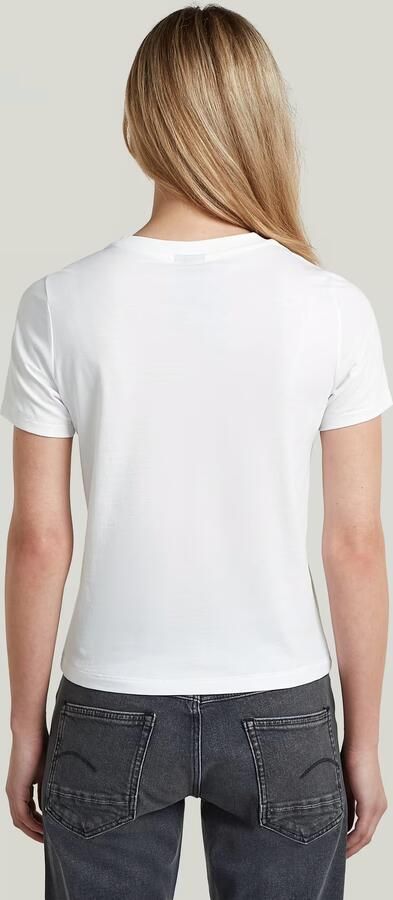 G-Star RAW Front Seam T-Shirt Wit Dames - Foto 7
