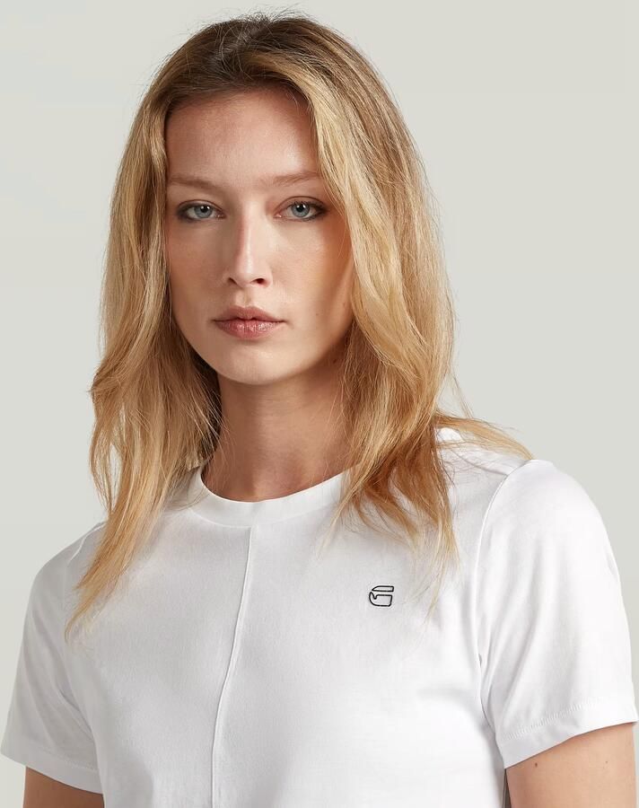 G-Star RAW Front Seam T-Shirt Wit Dames - Foto 3