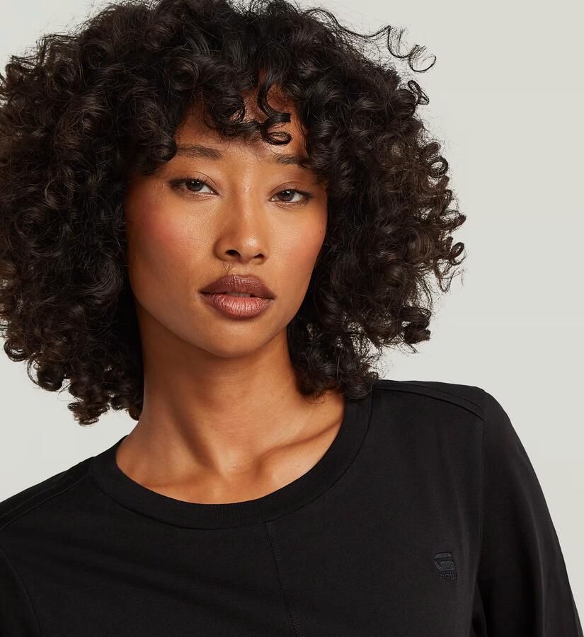 G-Star RAW Front Seam T-Shirt Zwart Dames - Foto 2