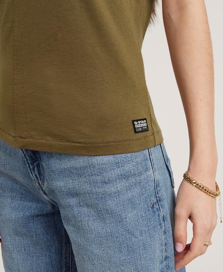 G-Star RAW Front Seam Top Groen Dames - Foto 6