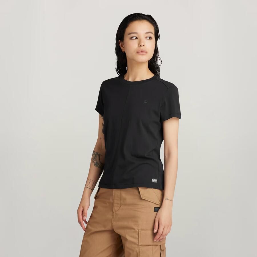 G-Star Raw T-shirt D24499-4107 FRONT SEAM R T-6484 BLACK - Foto 2
