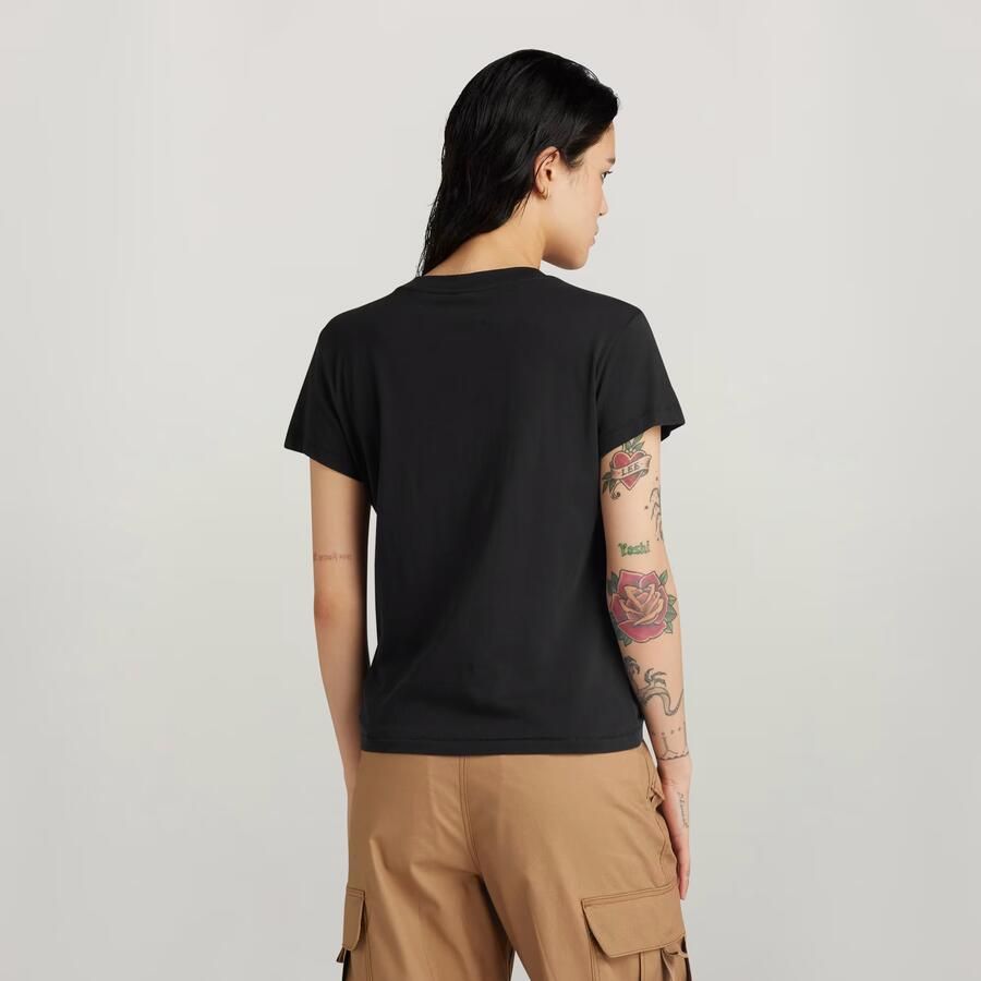G-Star Raw T-shirt D24499-4107 FRONT SEAM R T-6484 BLACK - Foto 3