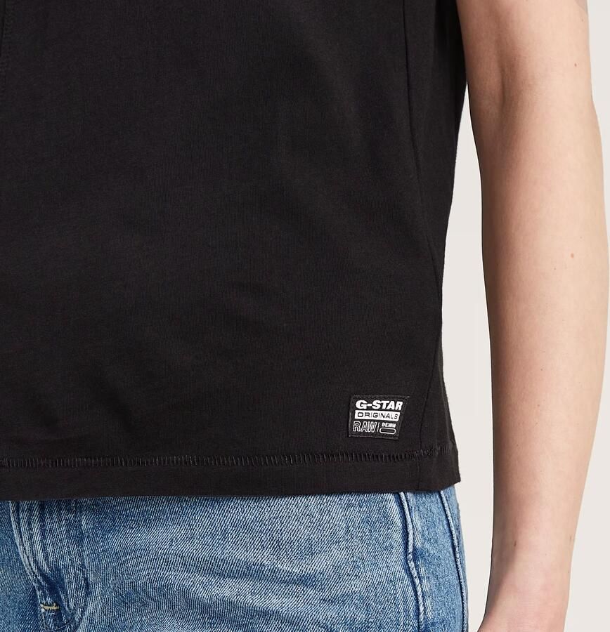 G-Star Raw T-shirt D24499-4107 FRONT SEAM R T-6484 BLACK - Foto 6