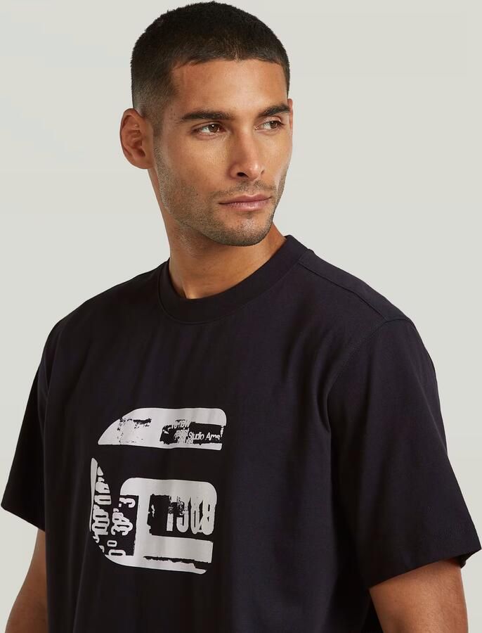 G-Star Raw Regular fit T-shirt met logoprint Model 'icon'