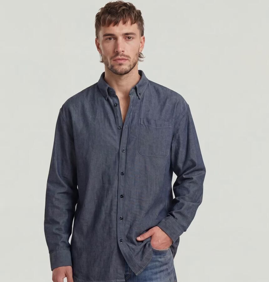 G-Star RAW G-S011 Oxford Overhemd Donkerblauw Heren - Foto 5