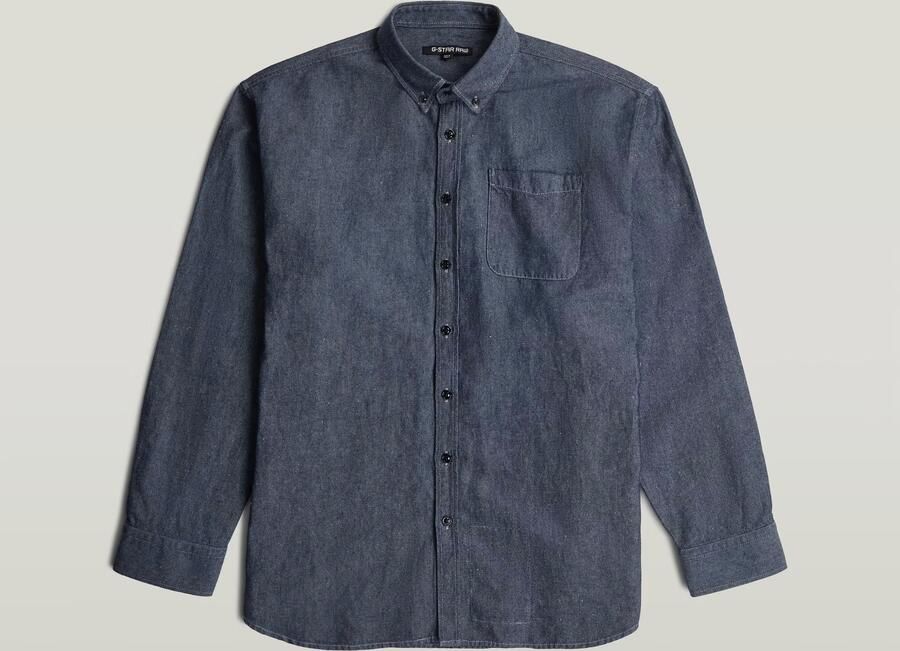 G-Star RAW G-S011 Oxford Overhemd Donkerblauw Heren
