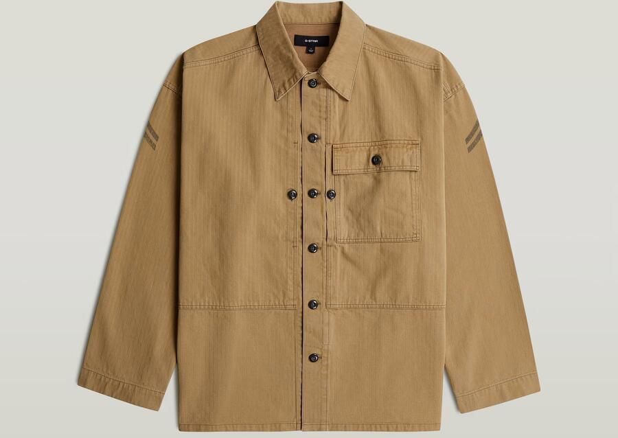 G-Star RAW G-S012 P44 Overshirt Beige Heren - Foto 4