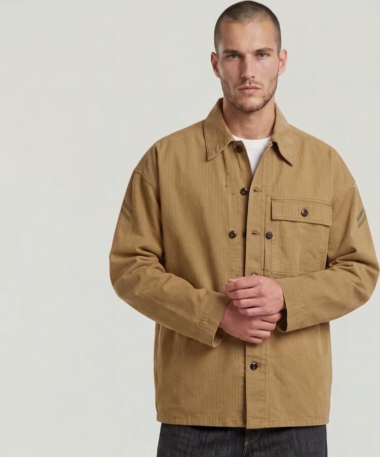 G-Star RAW G-S012 P44 Overshirt Beige Heren - Foto 5