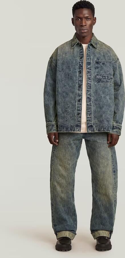 G-Star RAW G-S022 Boxy Overshirt Midden blauw Heren - Foto 6