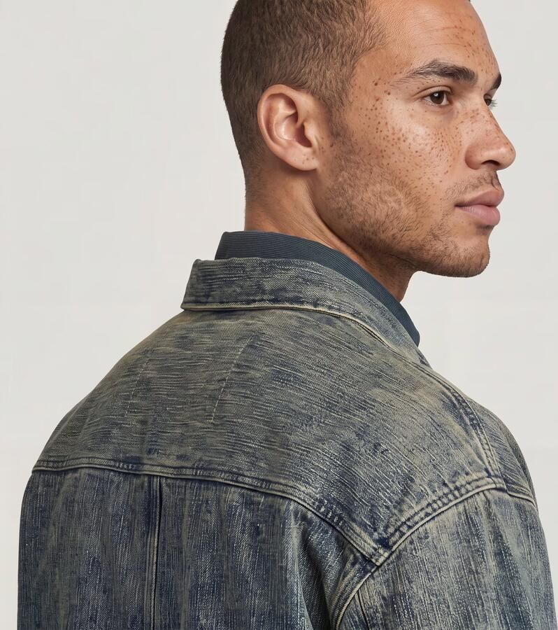 G-Star RAW G-S022 Boxy Overshirt Midden blauw Heren - Foto 5