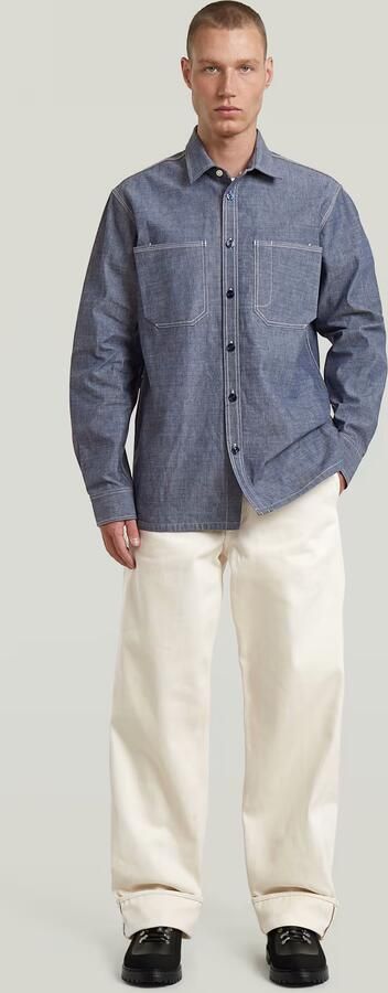 G-Star RAW G-S028 Regular Overhemd Donkerblauw Heren - Foto 7