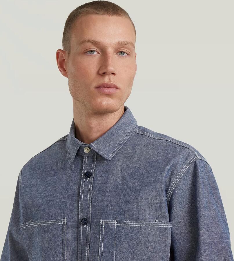 G-Star RAW G-S028 Regular Overhemd Donkerblauw Heren - Foto 3