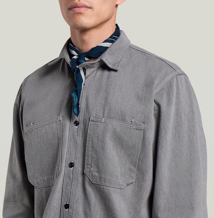 G-Star RAW G-S043 Denim Worker Shirt Donkerblauw Heren - Foto 2