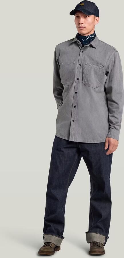 G-Star RAW G-S043 Denim Worker Shirt Donkerblauw Heren - Foto 6