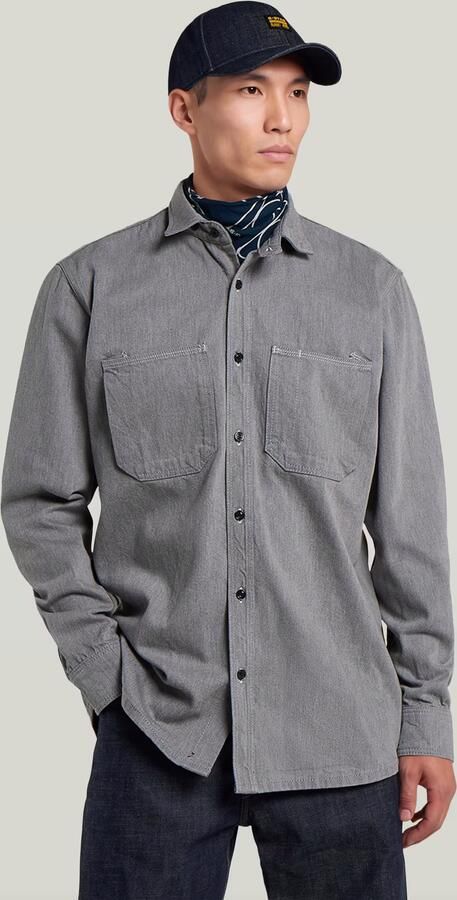 G-Star RAW G-S043 Denim Worker Shirt Donkerblauw Heren - Foto 4