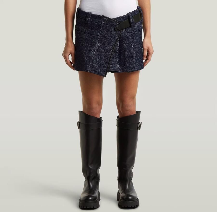 G-Star RAW G-S073 Kilt minirok Donkerblauw Dames