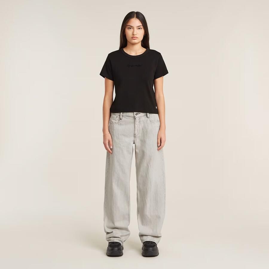 G-Star RAW G-Script Baby Brother Top Zwart Dames