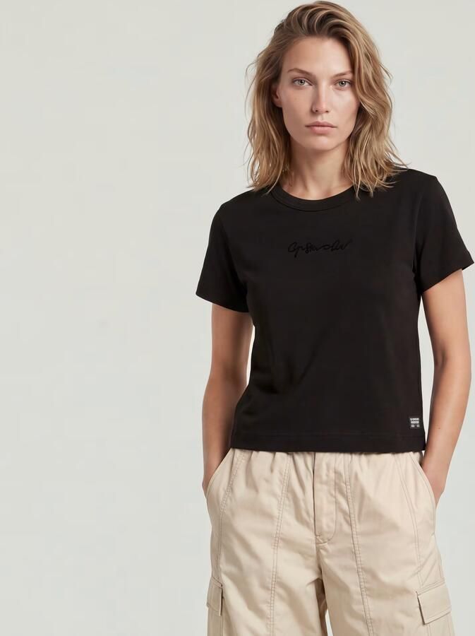 G-Star RAW G-Script Baby Brother Top Zwart Dames - Foto 4