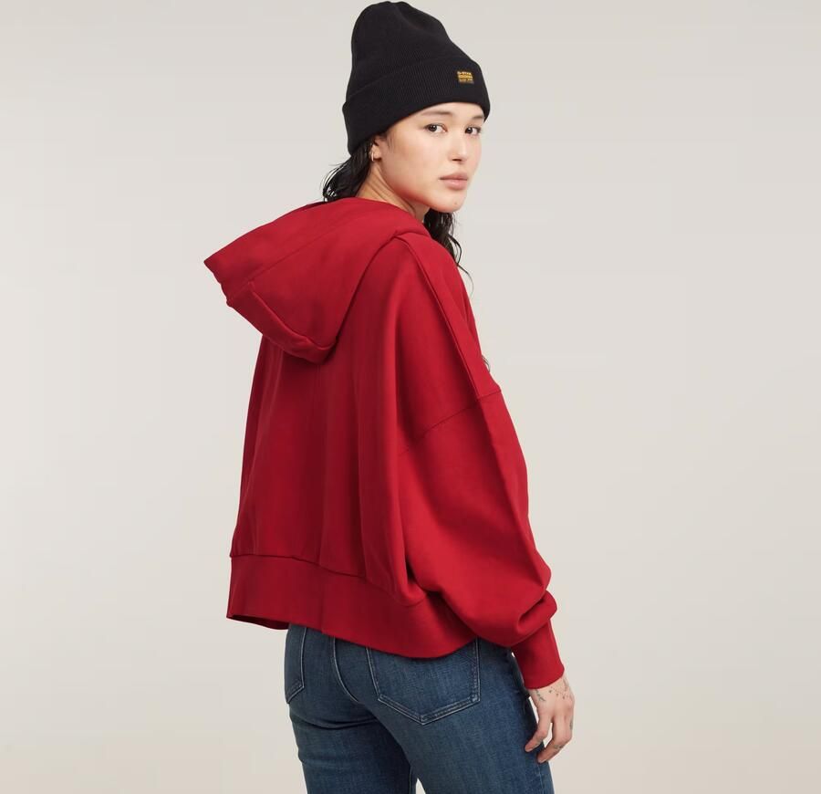 G-Star RAW G-Script Oversized Hoodie Rood Dames - Foto 5