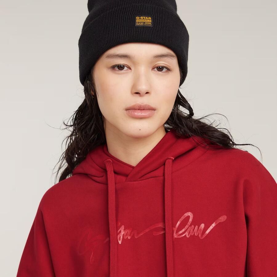 G-Star RAW G-Script Oversized Hoodie Rood Dames - Foto 2