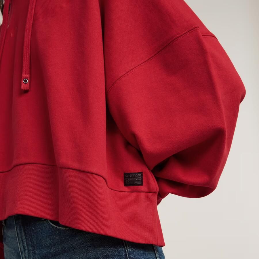 G-Star RAW G-Script Oversized Hoodie Rood Dames - Foto 3