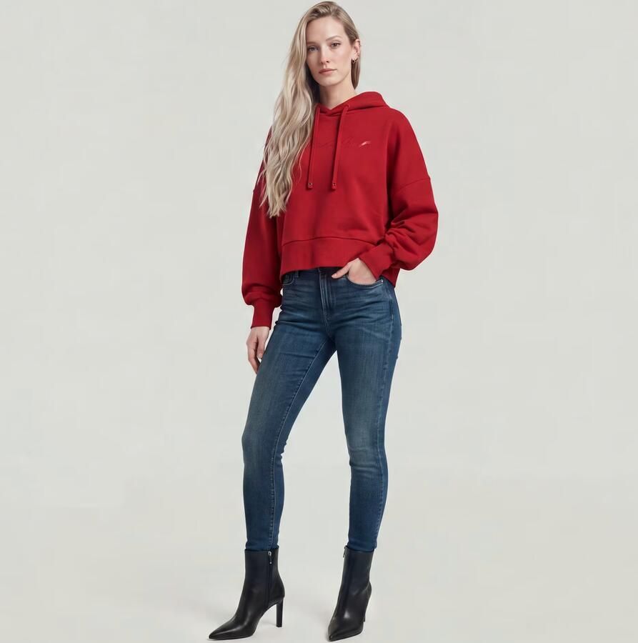 G-Star RAW G-Script Oversized Hoodie Rood Dames - Foto 3
