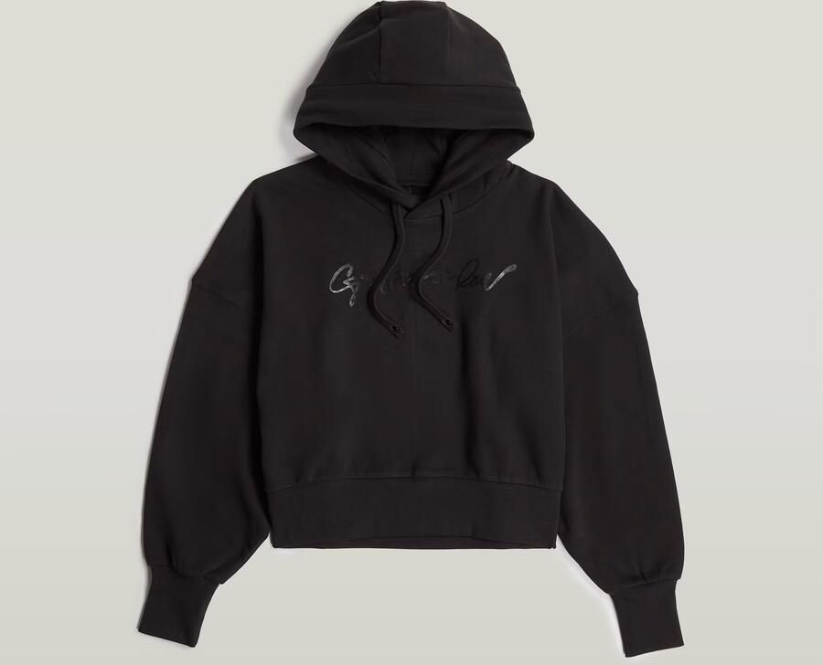 G-Star RAW G-Script Oversized Hoodie Zwart Dames - Foto 6