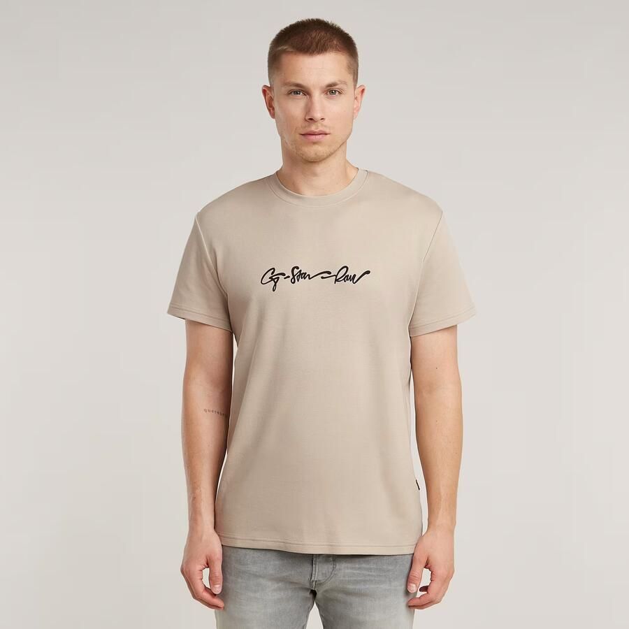 G-Star Raw T-shirt met labelprint en ronde hals - Foto 7