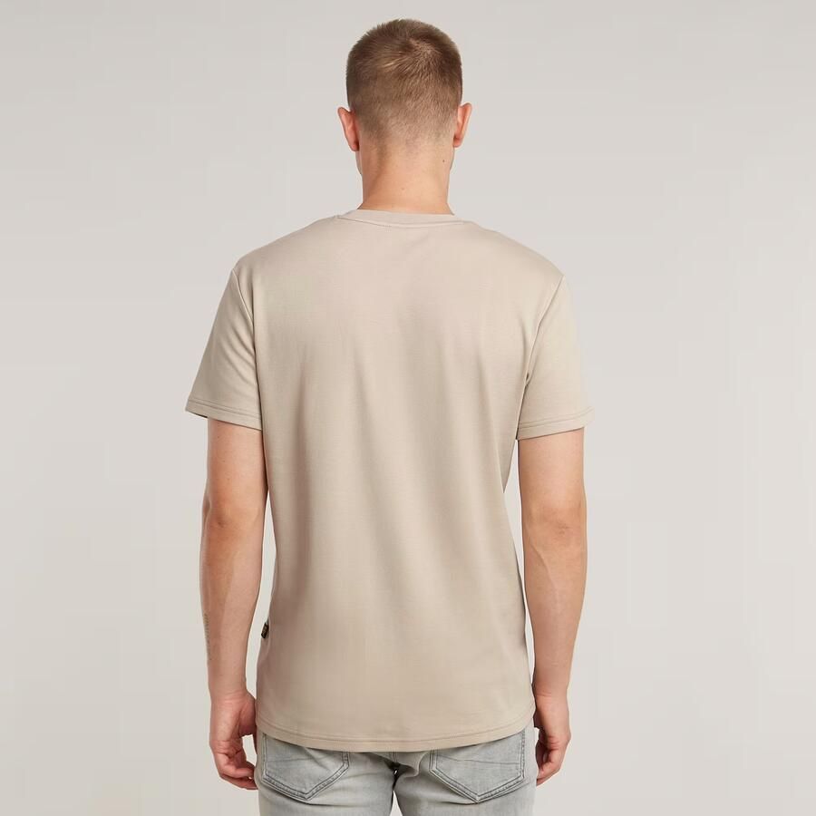 G-Star Raw T-shirt met labelprint en ronde hals