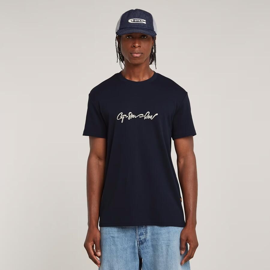 G-Star Raw T-shirt met labelprint en ronde hals - Foto 7
