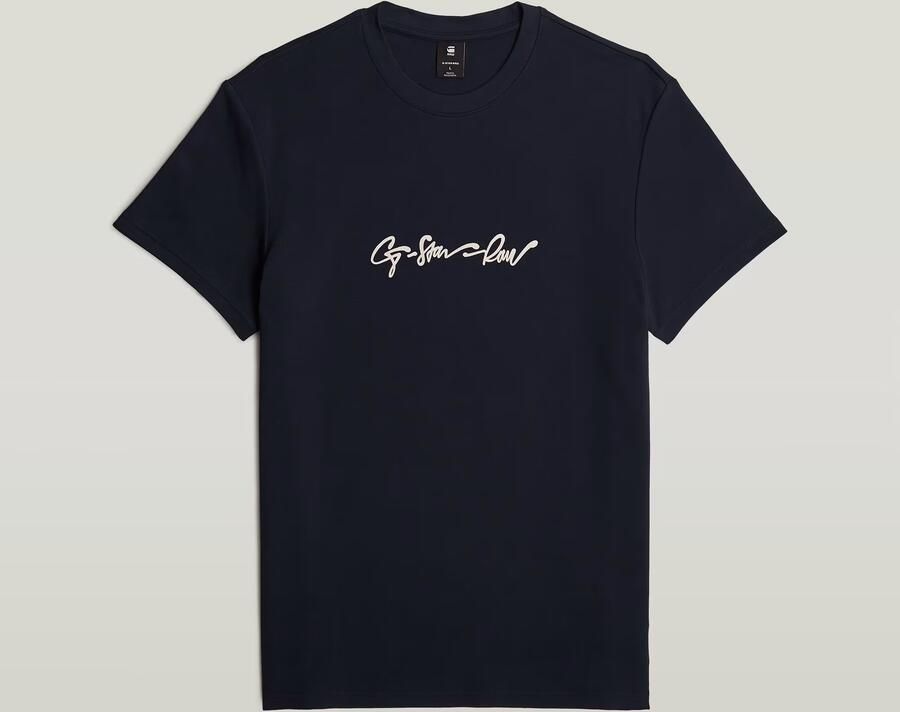 G-Star Raw T-shirt met labelprint en ronde hals - Foto 6