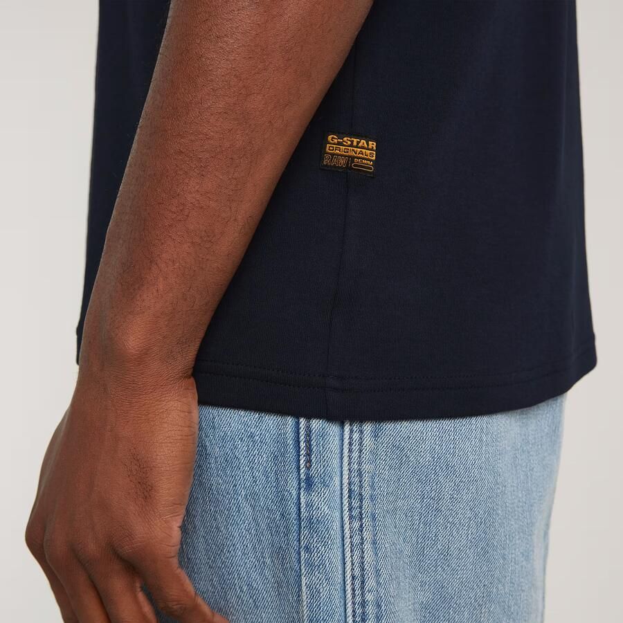 G-Star Raw T-shirt met labelprint en ronde hals - Foto 2
