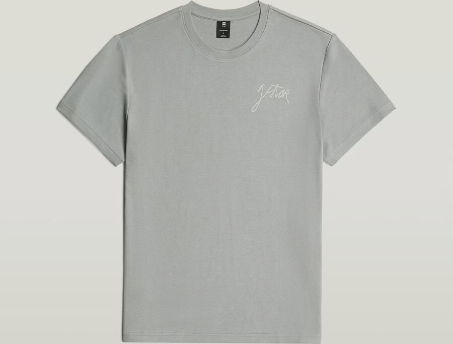 G-Star RAW G-Script T-Shirt Grijs Heren - Foto 4