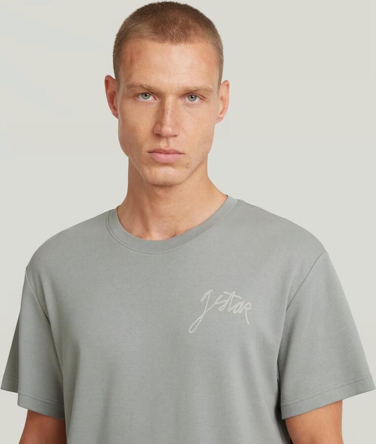 G-Star RAW G-Script T-Shirt Grijs Heren - Foto 3